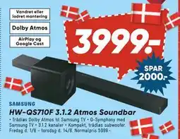 Bilka HW-QS710F 3.1.2 Atmos Soundbar, DKK 3999 tilbud