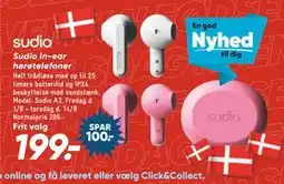 Bilka Sudio in-ear høretelefoner, DKK 199 tilbud