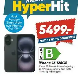 Bilka iPhone 16 128GB, DKK 5499 tilbud