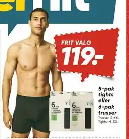 Bilka 5-pak tights eller 6-pak trusser, DKK 119 tilbud