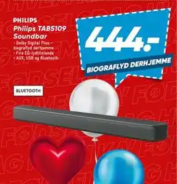 Bilka Philips TAB5109 Soundbar, DKK 444 tilbud