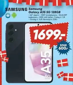 Bilka Samsung Galaxy A35 5G 128GB, DKK 1699 tilbud