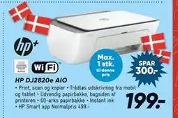 Bilka HP DJ2820e AIO, DKK 199 tilbud
