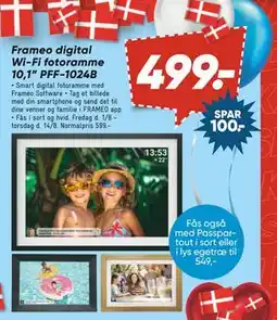 Bilka Frameo digital Wi-Fi fotoramme 10,1” PFF-1024B, DKK 499 tilbud