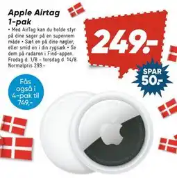 Bilka Apple Airtag 1-pak, DKK 249 tilbud