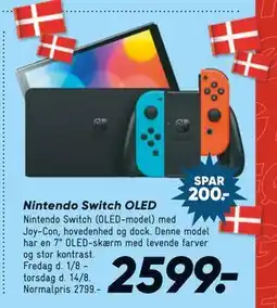 Bilka Nintendo Switch OLED, DKK 2599 tilbud