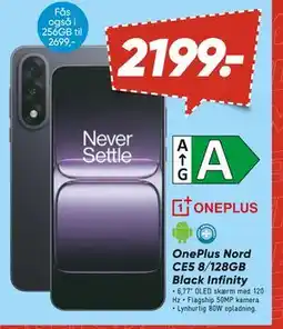 Bilka OnePlus Nord CE5 8/128GB Black Infinity, DKK 2199 tilbud