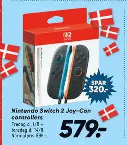Bilka Nintendo Switch 2 Joy-Con controllers, DKK 579 tilbud