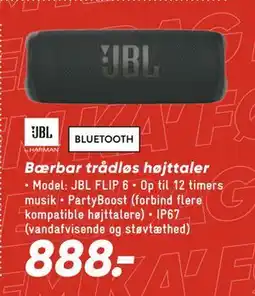 Bilka Bærbar trådløs højttaler, DKK 888 tilbud