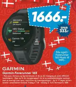 Bilka Garmin Forerunner 165 tilbud