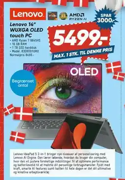 Bilka Lenovo 14” WUXGA OLED touch PC, DKK 5499 tilbud