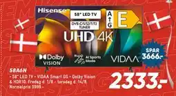 Bilka HISENSE 58A6N, DKK 2333 tilbud