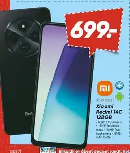 Bilka Xiaomi Redmi 14C 128GB, DKK 699 tilbud