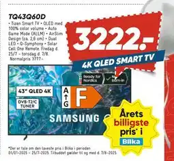 Bilka Samsung TQ43Q60D, DKK 3222 tilbud
