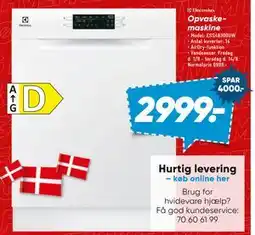 Bilka Opvaskemaskine, DKK 2999 tilbud