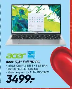 Bilka Acer 17,3” Full HD PC, DKK 3499 tilbud