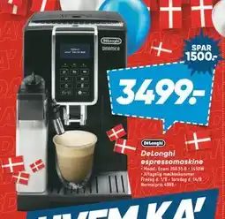Bilka DeLonghi espressomaskine, DKK 3499 tilbud