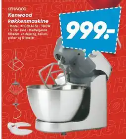 Bilka Kenwood køkkenmaskine, DKK 999 tilbud