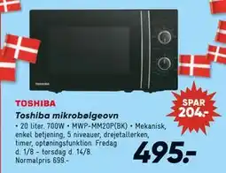 Bilka Toshiba mikrobølgeovn, DKK 495 tilbud
