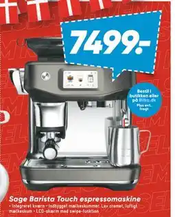 Bilka Sage Barista Touch espressomaskine, DKK 7499 tilbud