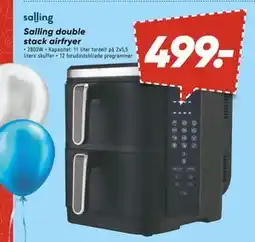 Bilka Salling double stack airfryer, DKK 499 tilbud