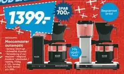 Bilka Moccamaster automatic, DKK 1399 tilbud