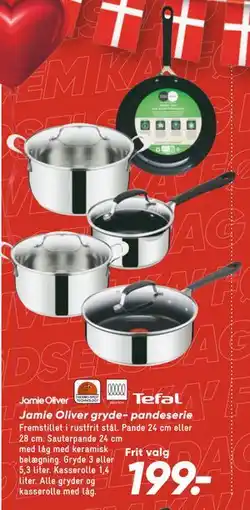 Bilka Jamie Oliver gryde- pandeserie, DKK 199 tilbud