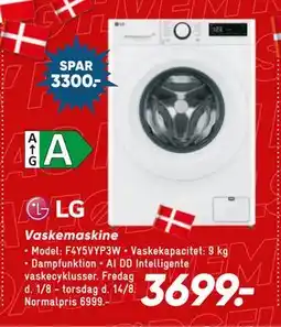 Bilka Vaskemaskine, DKK 3699 tilbud