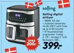 Bilka Salling digital airfryer, DKK 399 tilbud