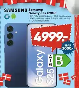 Bilka Samsung Galaxy S25 128GB, DKK 4999 tilbud