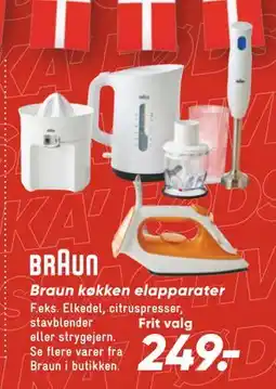 Bilka Braun køkken elapparater, DKK 249 tilbud