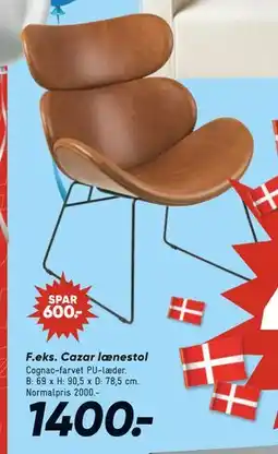 Bilka Cazar lænestol, DKK 1400 tilbud