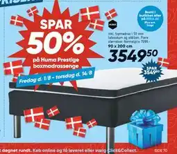 Bilka SPAR 50% på Huma Prestige boxmadrassenge, DKK 3549.5 tilbud