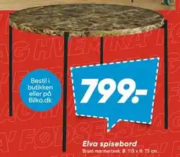 Bilka Elva spisebord, DKK 799 tilbud