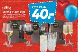 Bilka Salling 4-pak glas, DKK 40 tilbud