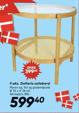 Bilka Dolleris sofabord, DKK 599.4 tilbud