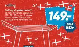 Bilka Salling vingetørrestativ, DKK 149 tilbud