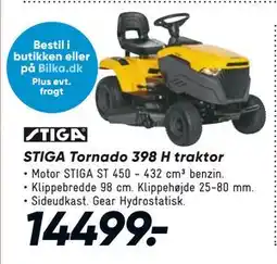 Bilka STIGA Tornado 398 H traktor, DKK 14499 tilbud