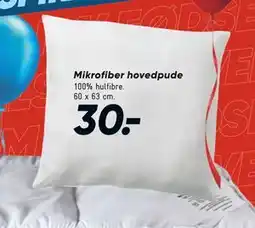 Bilka Mikrofiber hovedpude, DKK 30 tilbud