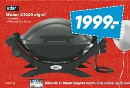 Bilka Weber Q1400 elgrill, DKK 1999 tilbud