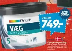 Bilka Dyrup vægmaling, DKK 749 tilbud
