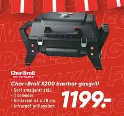 Bilka Char-Broil X200 bærbar gasgrill, DKK 1199 tilbud