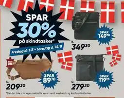 Bilka Spar 30% på skindtasker tilbud