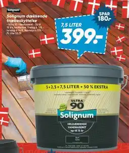 Bilka Solignum dækkende træbeskyttelse, DKK 399 tilbud