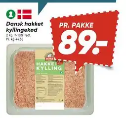 Bilka Dansk hakket kyllingekød, DKK 89 tilbud
