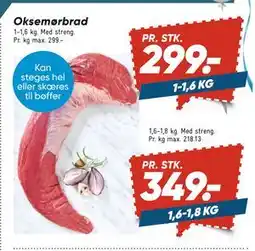 Bilka Oksemørbrad, DKK 299 tilbud