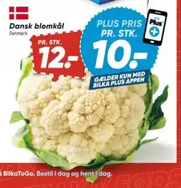 Bilka Dansk blomkål, DKK 12, App-pris tilbud