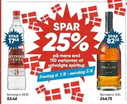 Bilka SPAR. 25% på mere end 110 varianter af udvalgte spiritus tilbud