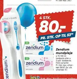 Bilka Zendium mundpleje, DKK 80 tilbud