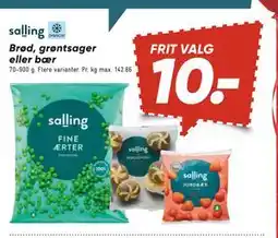 Bilka Brød, grøntsager eller bær, DKK 10 tilbud
